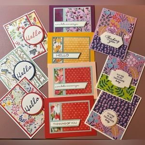10 Handmade Stampin’ Up! Cards - Thinking of You/Hello